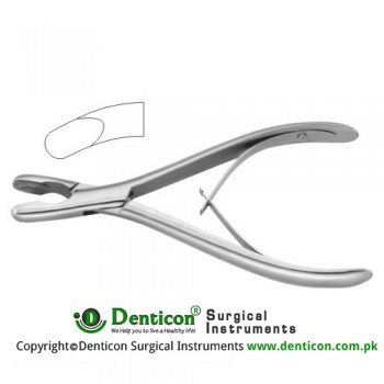 Luer Bone Rongeur Curved Stainless Steel, 18 cm - 7"